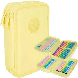 coolpack-piornik-szkolny-dwukomorowy-wyposazenie-kredki-flamastry-powder-ye