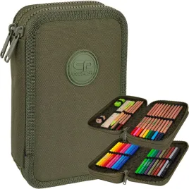 coolpack-piornik-szkolny-dwukomorowy-wyposazenie-kredki-flamastry-rpet-oliv