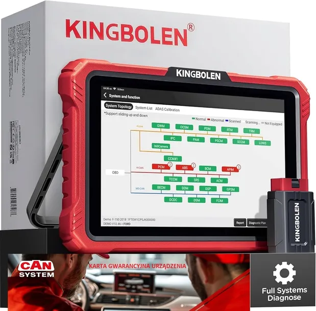 KINGBOLEN K10 PRO tester diagnostyczny EU/USA 24 msc update Dealer POLSKA