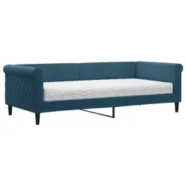 lozko-dzienne-2-w-1-z-materacem-niebieskie-229-x-100-x-68-cm
