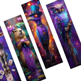 zakladki-papierowe-mix-wzorow-boho-zwierzeta-lesne-10szt
