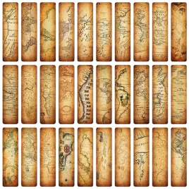 zakladki-papierowe-mix-wzorow-vintage-mapa-swiata-10szt