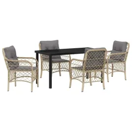 zestaw-do-jadalni-w-ogrodzie-z-poduszka-5-pcs-bezowy-polirattan