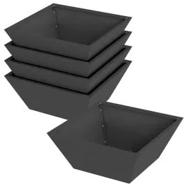 donica-ogrodowa-5-pcs-czarny-40-x-40-x-15-cm-stal