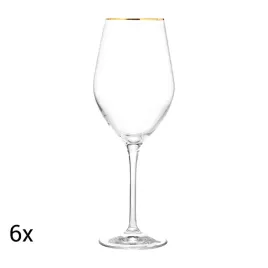 komplet-6-kieliszkow-krosno-splendour-gold-do-wina-460-ml
