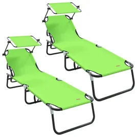 skladany-lezak-z-poduszka-2-pcs-zielony-56-x-190-x-81cm-tkanina
