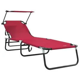 skladany-lezak-z-poduszka-czerwony-56-x-190-x-81cm-tkanina