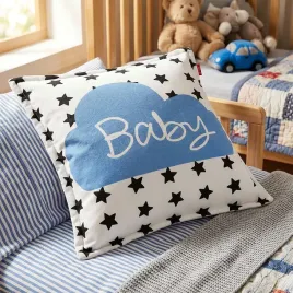 poduszka-domarex-hello-baby-and-love-niebieski-nadruk