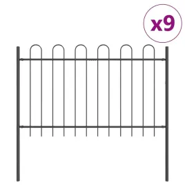 ogrodzenie-ogrodowe-szary-15-3-x-1-2-m-stal-malowana-proszkowo