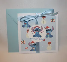 kartka-swiateczna-na-boze-narodzenie-lilo-i-stitch-sticz-niebieska