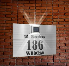 srebrna-tabliczka-adresowa-lampka-numer-domu-nierdzewna-dibond-30x20