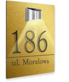 zlota-tabliczka-lampka-solarna-adresowa-duza-adres-dibond-nierdzewna-40x30