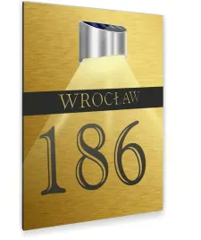 zlota-tabliczka-adresowa-twoj-adres-dibond-lampka-solarna-nierdzewna-30x20
