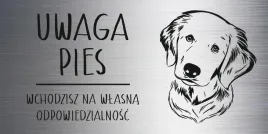 tabliczka-laminat-20x10-cm-uwaga-pies-golden-retriever-z-grawerem