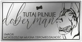uwaga-zly-pies-tabliczka-nierdzewna-doberman
