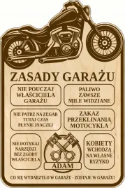tablica-zasady-garazu-drewniana-grawer-prezent-na-dzien-taty-ojca-imie
