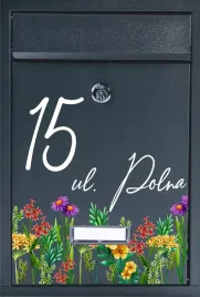 metalowa-skrzynka-na-listy-pocztowa-nadruk-uv-adresowa-numer-domu-ul-polna