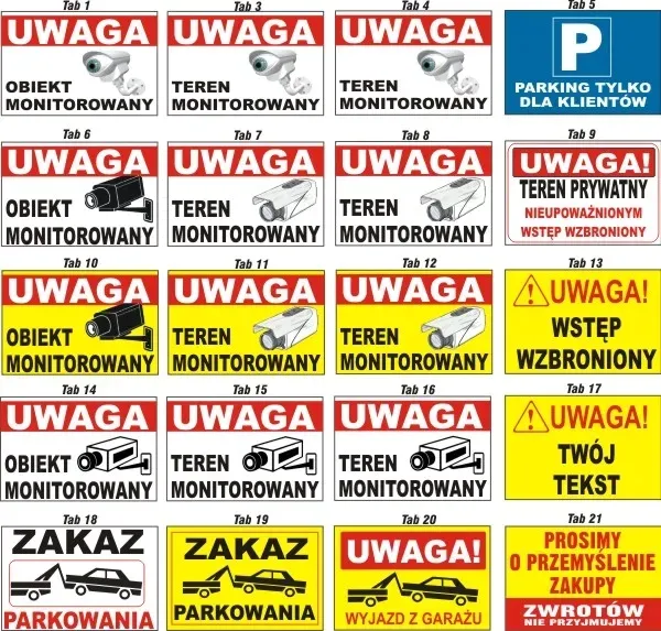 miejsce-parkingowe-tablica-parking-dla-numer-auta-stan-nowy