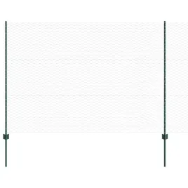 ogrodzenie-z-slupkami-zielony-1-5-x-25-m-stal
