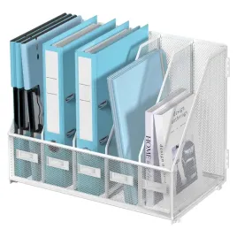organizer-na-dokumenty-i-segregatory-na-biurko-5-komorowy-metalowy-bialy