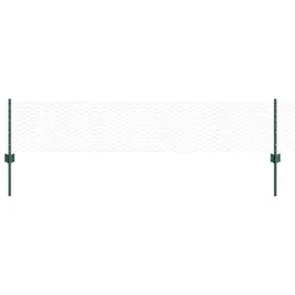 ogrodzenie-z-slupkami-zielony-0-4-x-10-m-stal