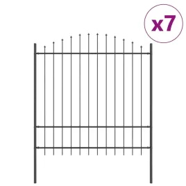 ogrodzenie-ogrodowe-szary-1190-x-175-cm