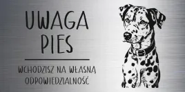 tabliczka-20x10-cm-uwaga-pies-dalmatynczyk-laminat-z-grawerem