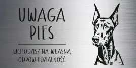 tabliczka-20x10-cm-uwaga-pies-doberman-laminat-z-grawerem