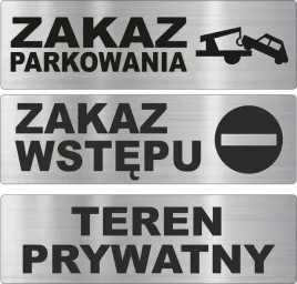 tabliczka-nierdzewna-zakaz-wstepu-parkowania