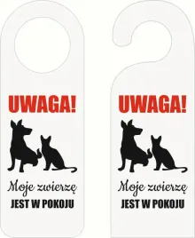 zawieszka-na-drzwi-hotelowa-biala-plexi-uwaga-zwierze-w-pokoju-rozne-wzory