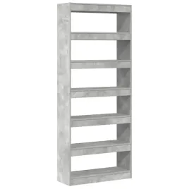 polka-na-ksiazki-z-polka-betonowy-szary-80-x-30-x-198-cm