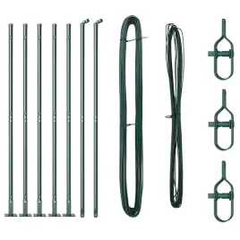 slupki-ogrodzeniowe-7-pcs-zielony-o32mm-170-cm