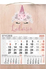 kalendarz-2025-jednodzielny-drewniany-prezent-nadruk-jednorozec-z-imieniem