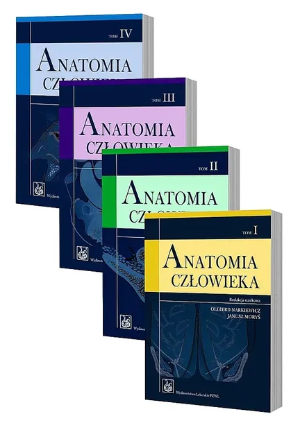 ANATOMIA CZŁOWIEKA PODRĘCZNIK DLA STUDENTÓW. TOMY 1-4 - Opracowanie zbiorowe