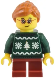 lego-city-minifigurka-cty1821-dziewczynka-w-zielonym-swiatecznym-sweterku