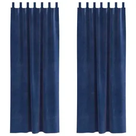 zaslony-z-zaslonami-2-pcs-granatowy-140-x-225-cm-aksamit