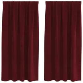 zaslony-z-zaslonami-2-pcs-czerwone-wino-140-x-175-cm-aksamit