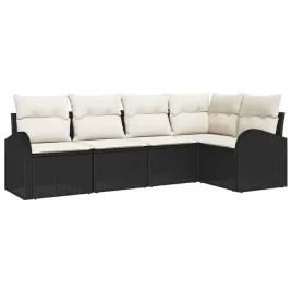 zestaw-sof-na-ogrod-z-poduszka-5-pcs-czarny-i-bialy-polirattan