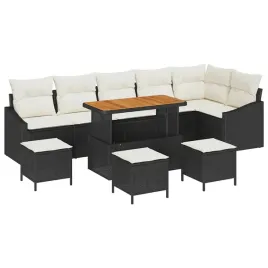 zestaw-sof-na-ogrod-z-poduszka-10-pcs-czarny-polirattan