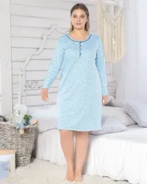 royalfashion-bawelniana-nocna-koszula-damska-z-printem-plus-size-13007-niebieskie-r-3xl-46