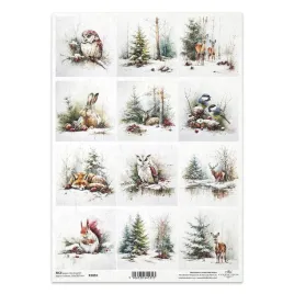 papier-ryzowy-do-decoupage-a4-sowa-lis-zima-r2859-itd-collection
