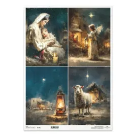 papier-ryzowy-do-decoupage-a3-lampa-aniol-maryja-r1708l