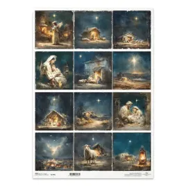 papier-ryzowy-do-decoupage-a3-stajenka-baranek-aniol-r1706l