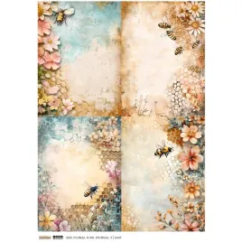 papier-ryzowy-do-decoupage-a4-scraplove-bee-floral-junk-journal-5