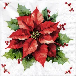 serwetka-do-decoupage-33x33cm-festive-poinsettia-poinsecja-1szt