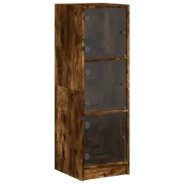 szafka-ze-szklanymi-drzwiami-przydymiony-dab-35x37x109-cm