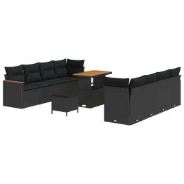zestaw-sof-na-ogrod-z-poduszka-11-pcs-czarny-polirattan