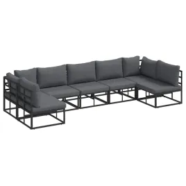 zestaw-sof-na-ogrod-z-poduszka-7-pcs-czarny-aluminium