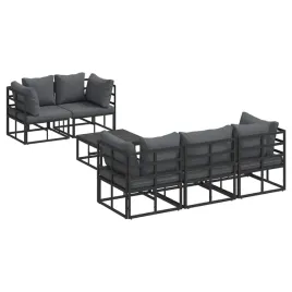 zestaw-sof-na-ogrod-z-poduszka-6-pcs-czarny-aluminium