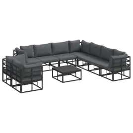zestaw-sof-na-ogrod-z-poduszka-10-pcs-czarny-aluminium